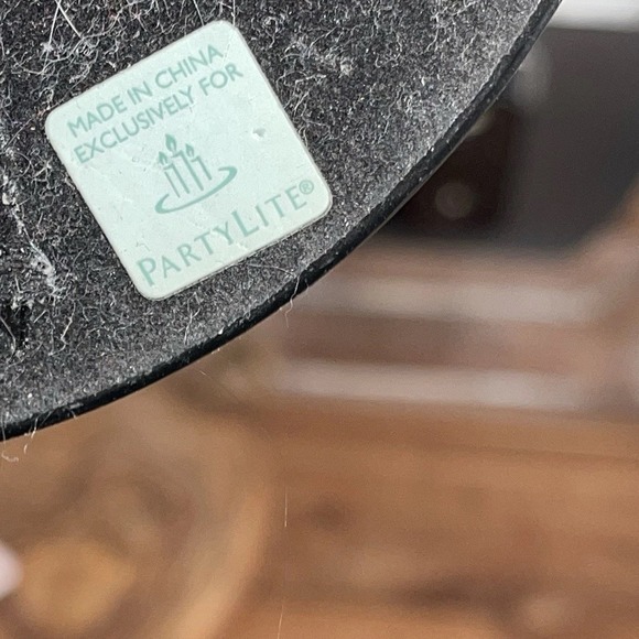 2 PartyLite Abura Pillar Candle Holders 20" and 17" Tall MCM Gothcore Home Decor - Picture 8 of 8